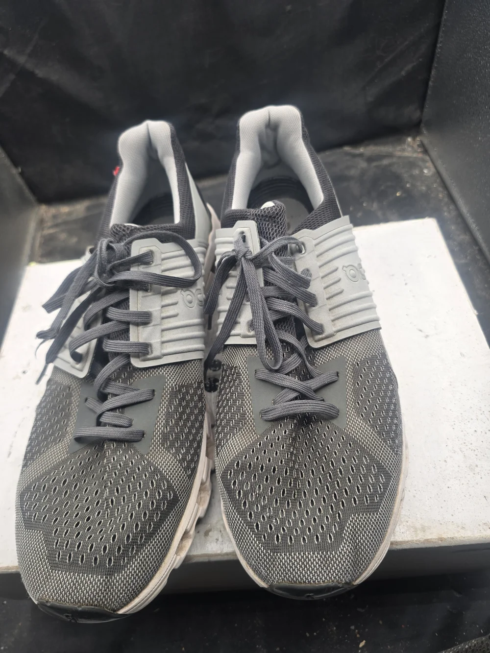Men's Gray Athletic Lace-Up Sneakers with Supportive Midfoot Strap